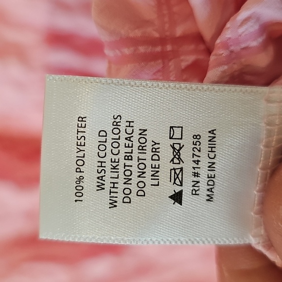 NWT Simply Southern Pink White Ruffled Sundress Womens Size Large - Picture 6 of 6